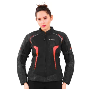 PHOENIX WOMEN'S RIDING JACKET- HI-VIZ RED