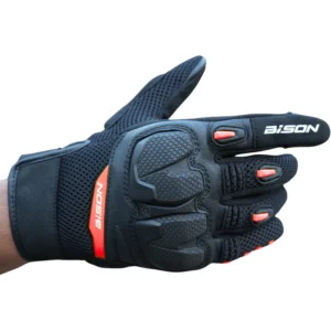 RAPTOR GLOVES--BLACK- RED